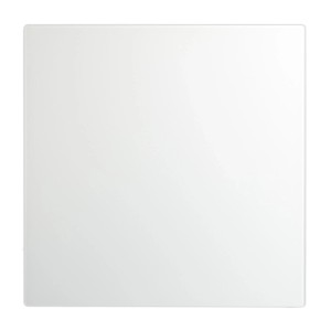 Quadratisches, weißes Relaxdays Glas Magnetboard (50x50 cm) aus Sicherheitsglas für Bürobedarf.
