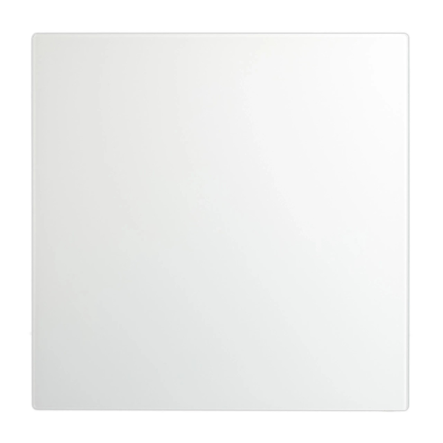 Relaxdays Glas Magnetboard Sicherheitsglas Weiß Magnetisch 50 cm x 50 cm 3 kg