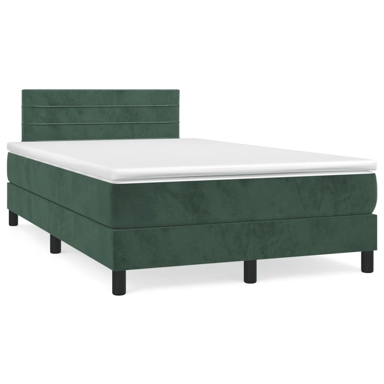 vidaXL Boxspringbett, Boxbett mit Matratze Hellgrau 90x190 cm Stoff günstig online kaufen