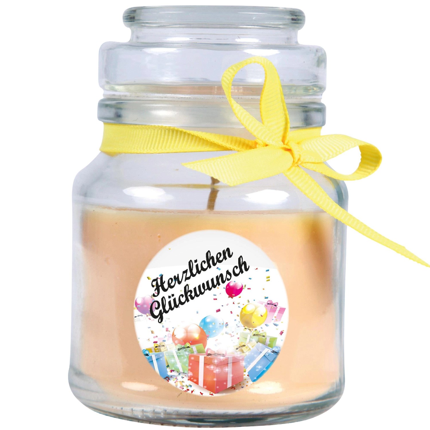 HS Candle Duftkerze & Glas Happy Birthday Vanille Geschenke günstig online kaufen