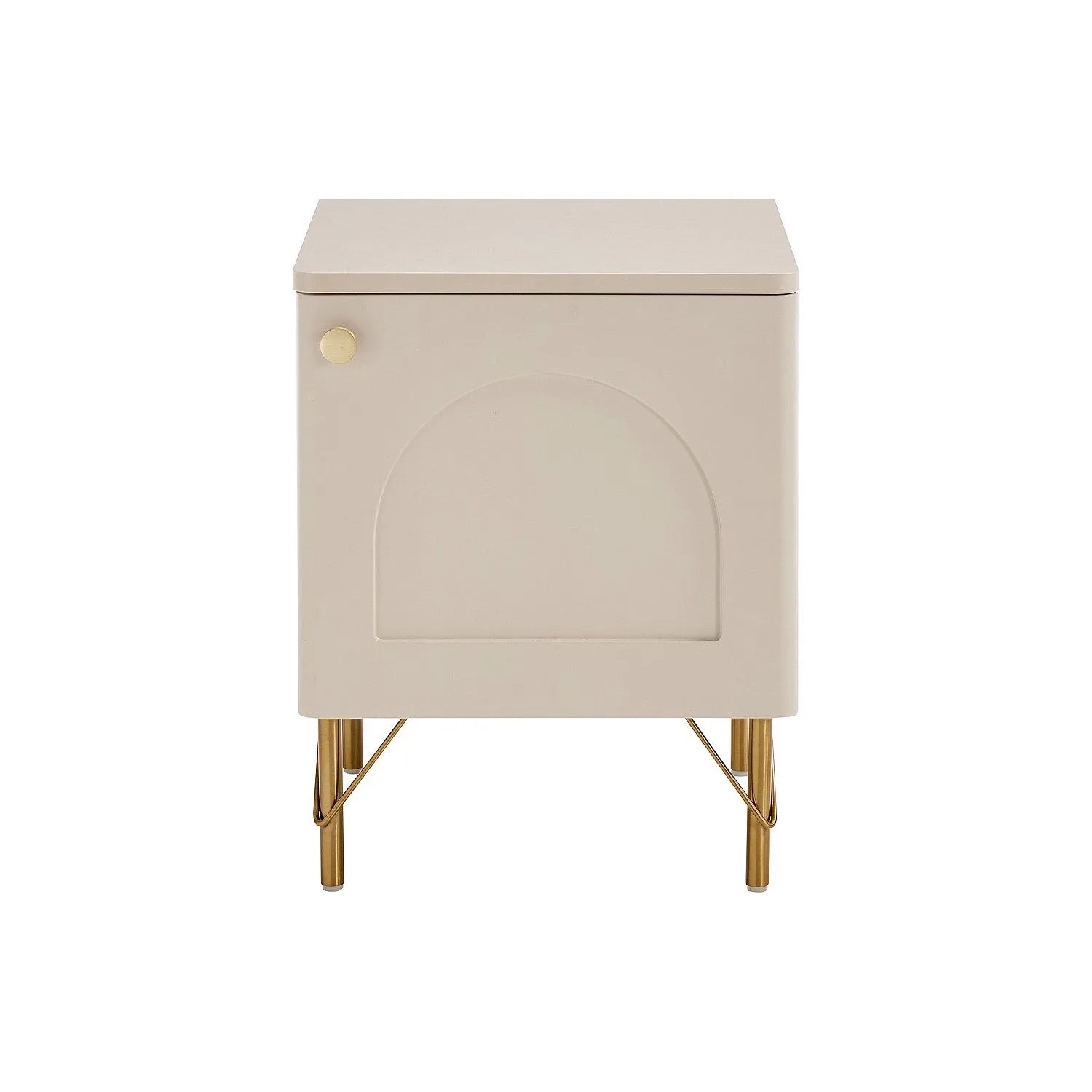 Vente-unique Nachttisch Alobara Beige  Goldfarben 40 cm