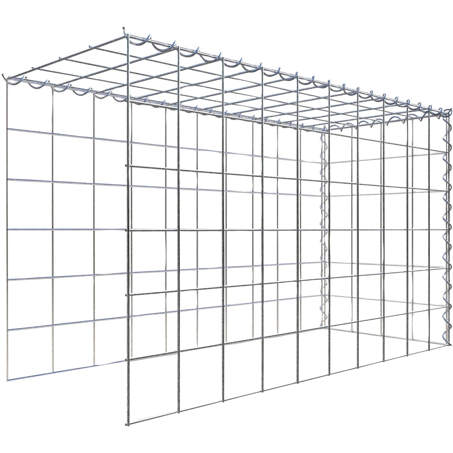 Gabiona Gabione-Anbaukorb Typ 4 60 x 100 x 40 cm Maschenw 10 x 10 cm