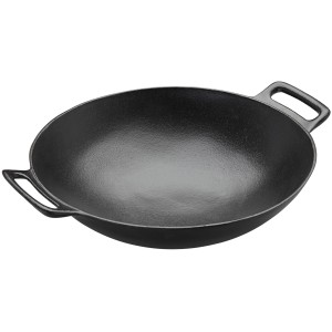 Rösle Wok Vario Pro, Ø 36 cm, aus Gusseisen für Grill & Herd.