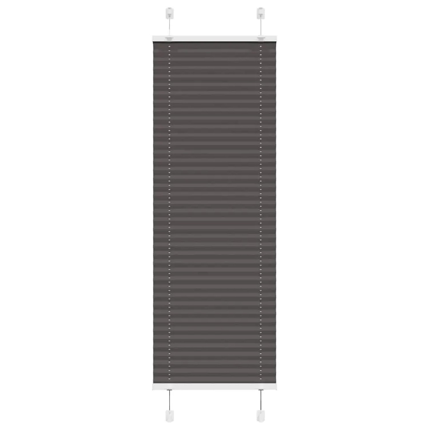 vidaXL Plissee Schwarz 40x100 cm Stoffbreite 39,4 cm Polyester 4015114 günstig online kaufen