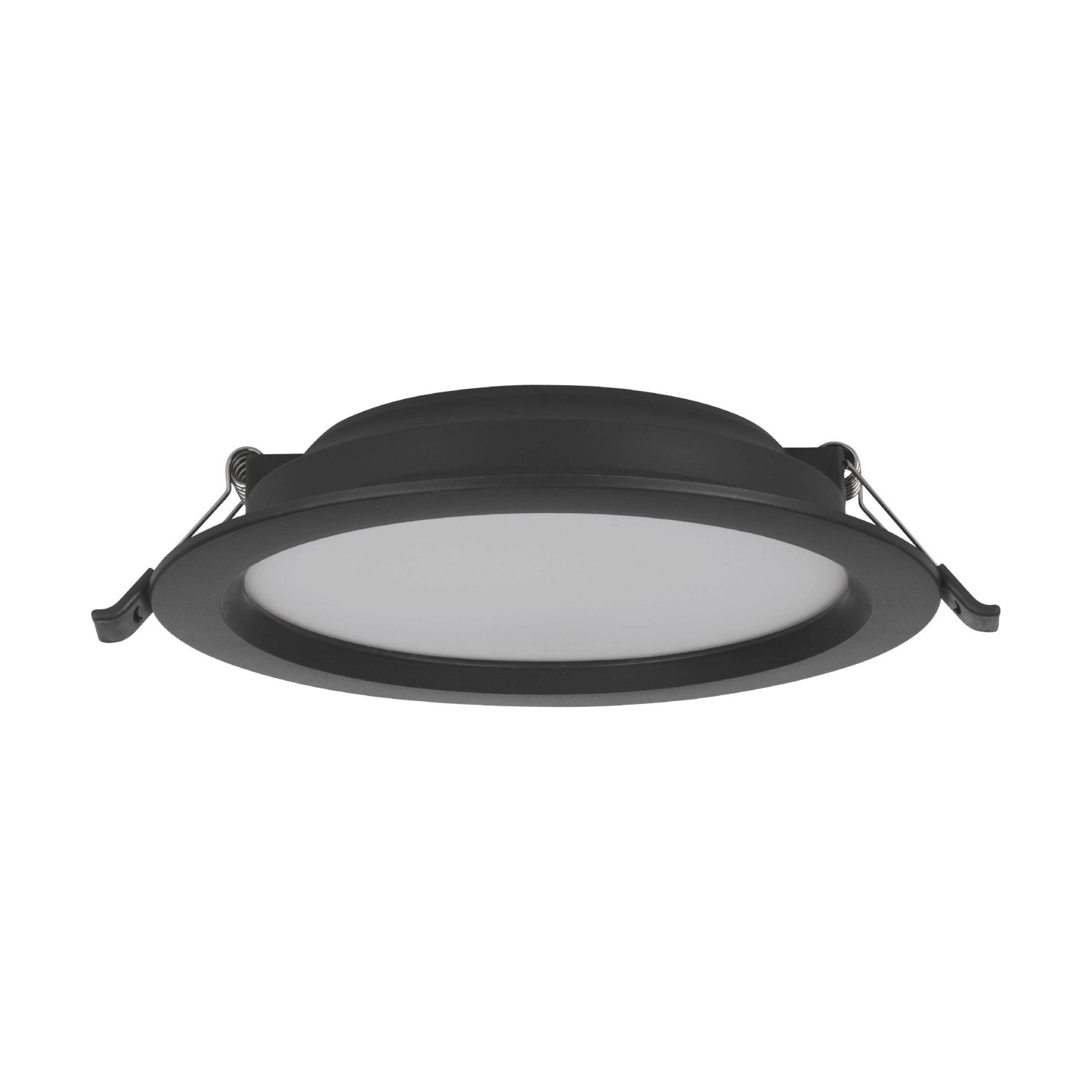 Eglo LED-Einbauspot Idun-E 4000 K Schwarz Ø 16,6 cm x 3,1 cm