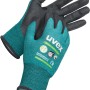 Uvex Arbeitshandschuhe Bamboo TwinFlex D xg Gr. 10, Feinstrickhandschuhe mit Schnittschutz.