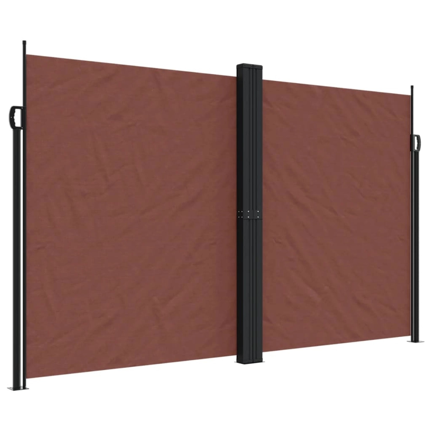 furnicato Seitenmarkise Ausziehbar Braun 200x1200 cm günstig online kaufen