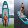 Bestway Aqua Drifter View SUP Board-Set: Aufblasbares Stand-Up-Paddle-Board mit Fenster und Zubehör.