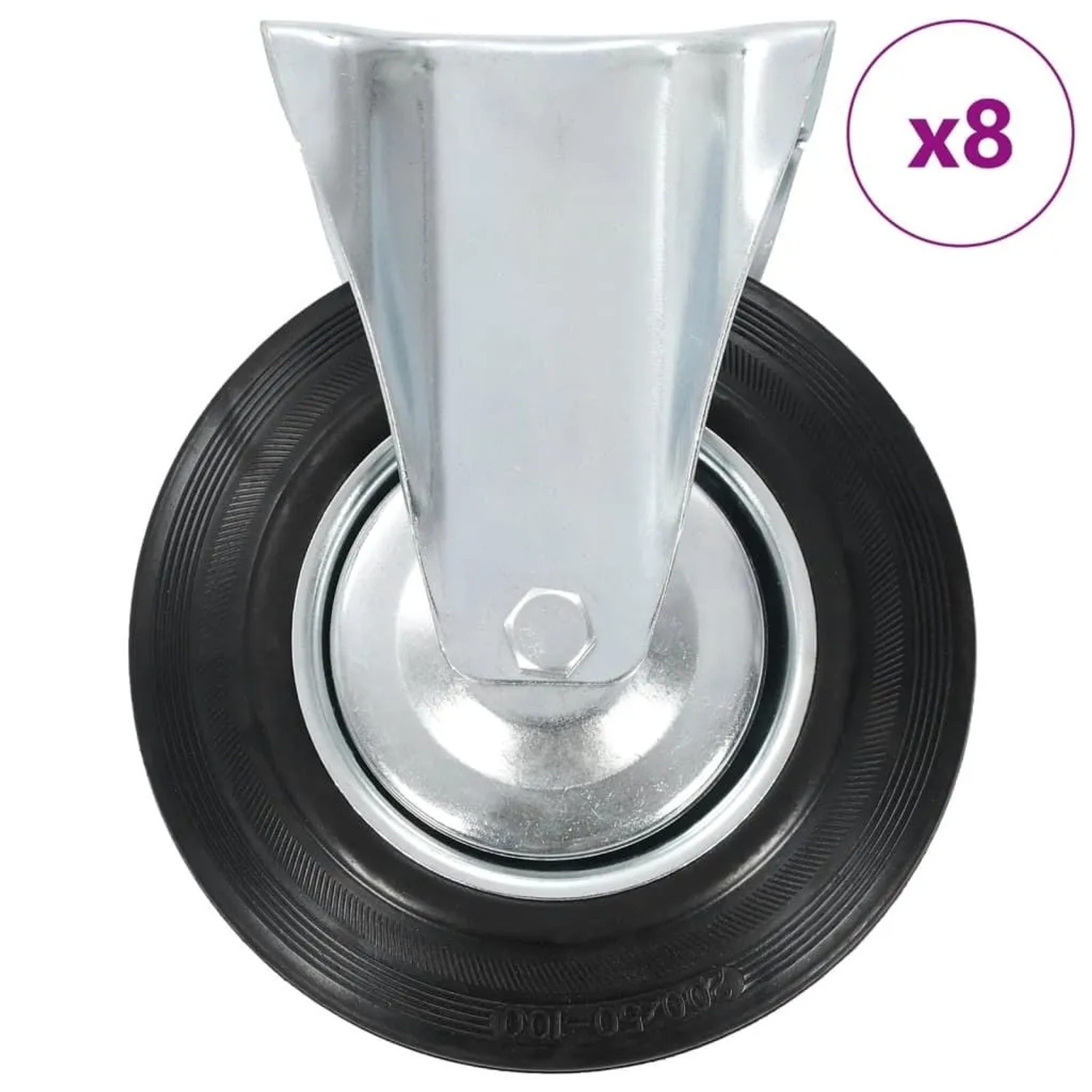 vidaXL 8 Stk Bockrollen 200 mm 277996