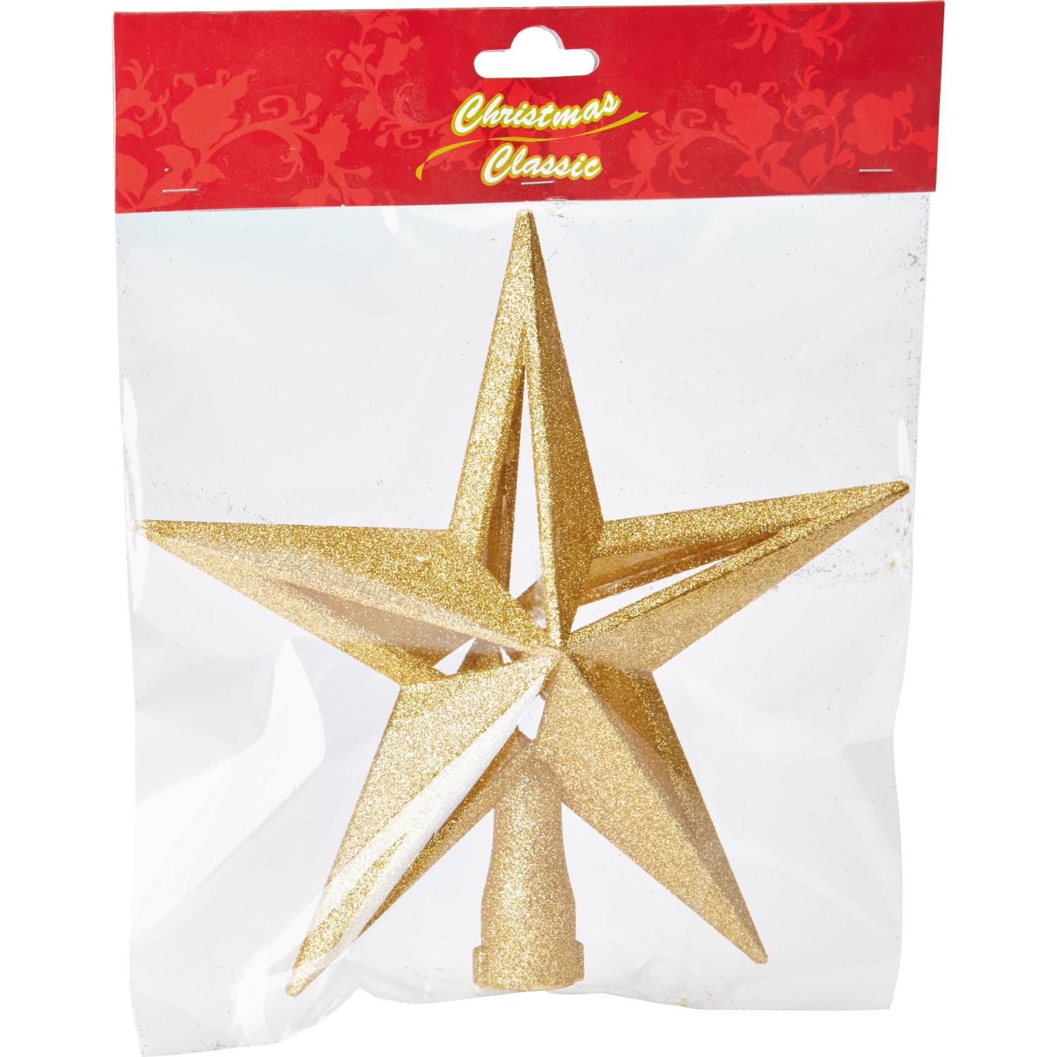 Weihnachtsbaumspitze Stern 6cm - Silberner Christbaum-Topper Für Kleine Bäume