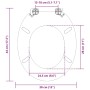 vidaXL Soft-Close Toilettensitz Grau 44 x 38 cm MDF-Platte 42027182_10