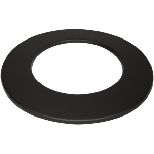 Justus Wandrosette, Ø 150 mm, schwarz, für Wandfutter von Kaminöfen.