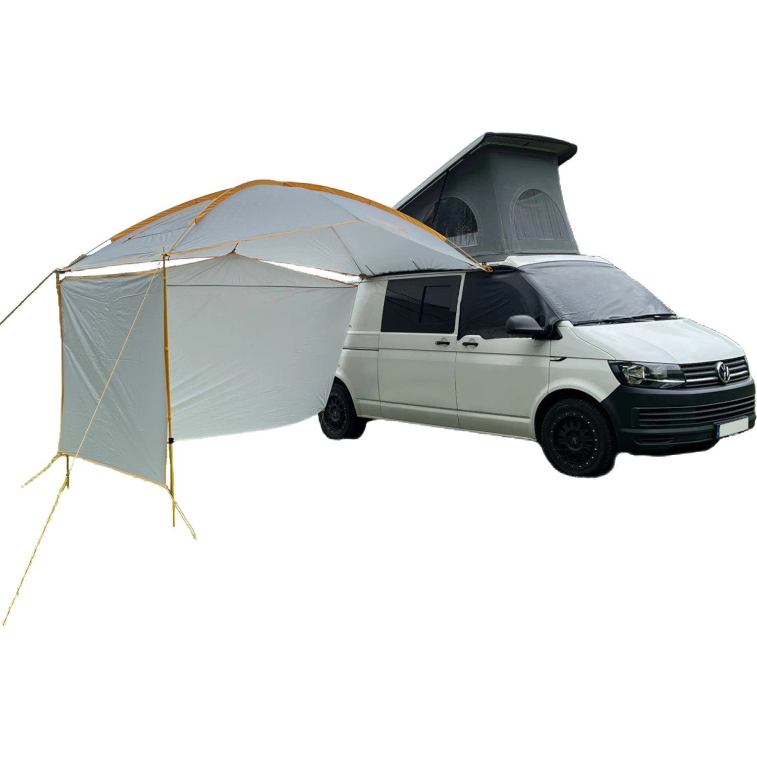 TAMBU Sonnensegel BASANT 340 x 190 x 180-275 cm 2.000 mm für Van Pkw und SUV