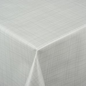 Venilia Tischdecke Gewebe Mausgrau, Meterware, Detailansicht der Textur.