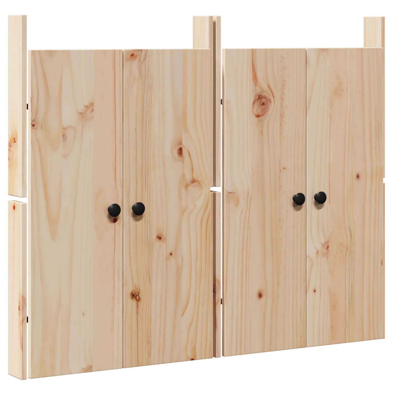 vidaXL Küchentür MEPPEL 2 Stk Creme 50 x 9 x 82 cm Massivholz Kiefer 868170
