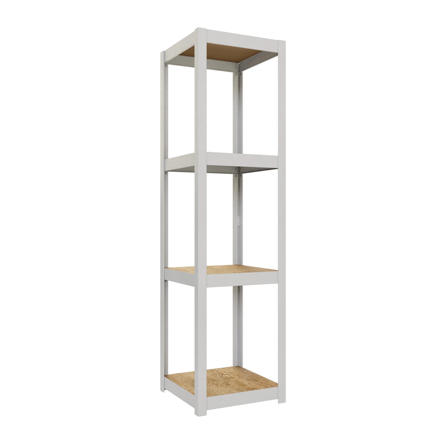 Ar Shelving Regal Rivet D-Carbon Style S 150 x 40 x 40 cm Grauweiß & Eiche günstig online kaufen