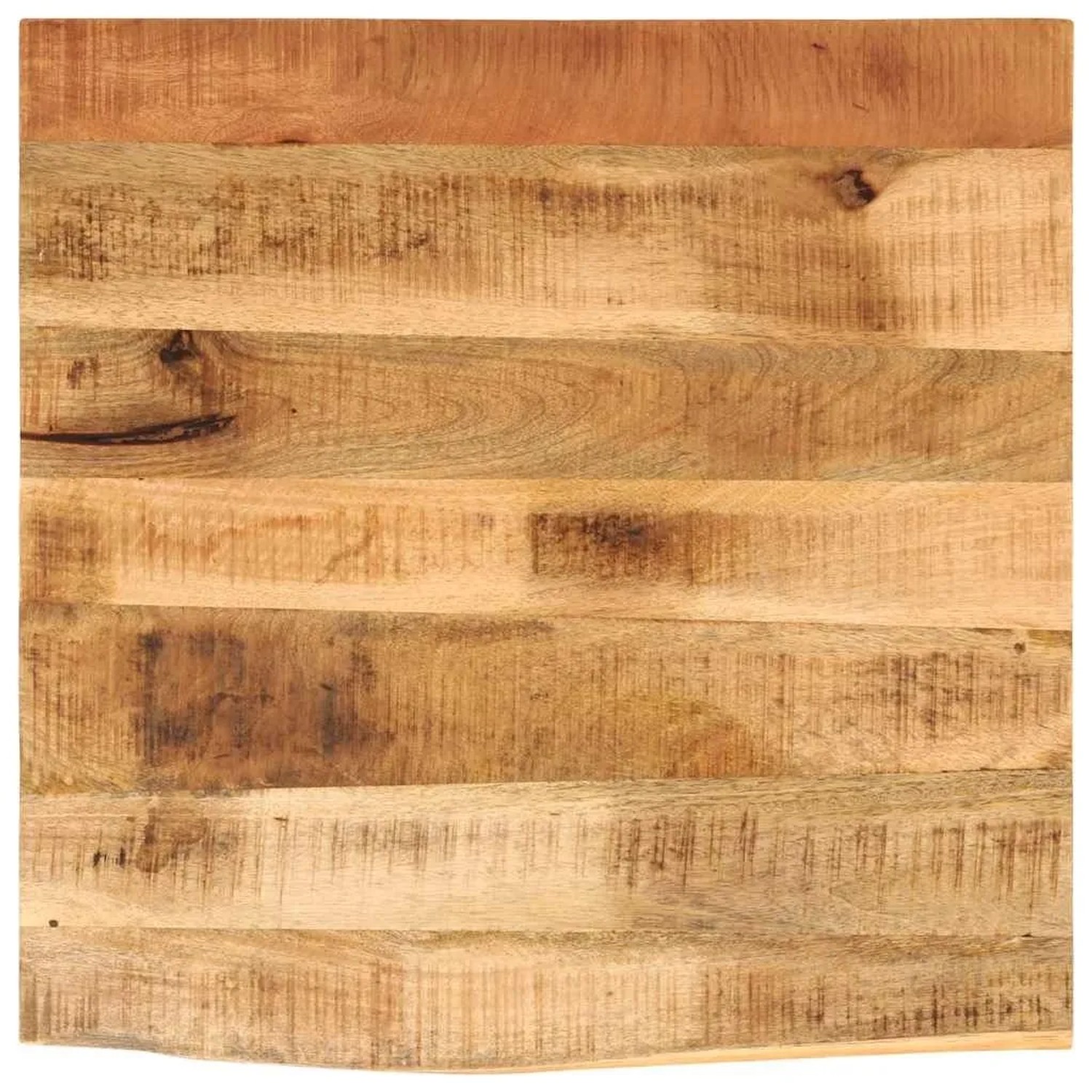 vidaXL Tischplatte 40x40x2,5 cm Baumkante Massivholz Raues Mangoholz 370342