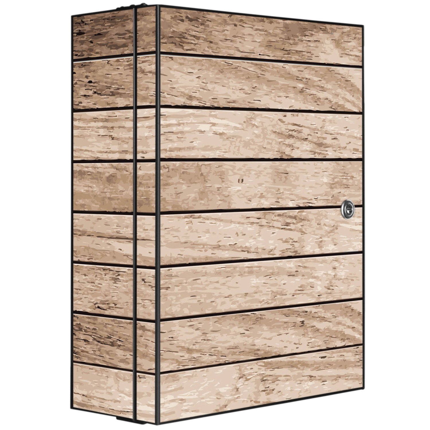 Banjado XXL Medizinschrank Abschliessbar 35x46x15cm Arzneischrank Anthrazit günstig online kaufen