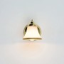 EASYLIGHT Wandleuchte mit Schalter Metall Glas 11 cm Breit in Gold E14 Jugendstil Grando_4