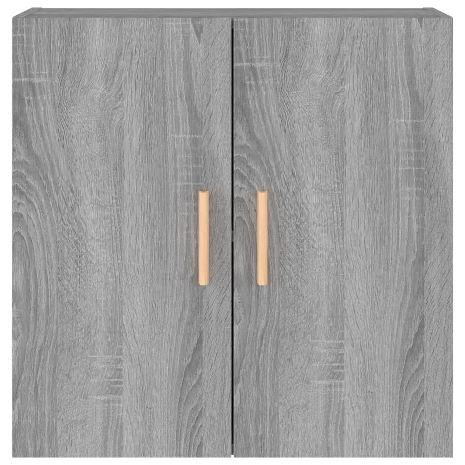 Grauer Wandschrank Sonoma 60x30x60 cm aus Holzwerkstoff mit zwei Türen und Griffen.