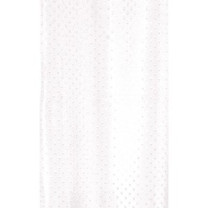 Weißer Euroshowers Duschvorhang Star Ceiling aus Polyester, 180x240 cm, mit dezentem Punktmuster.
