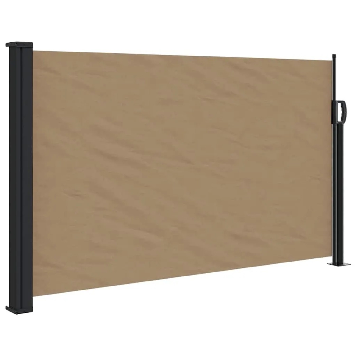 vidaXL Seitenmarkise Ausziehbar Taupe 120x500 cm 4004409