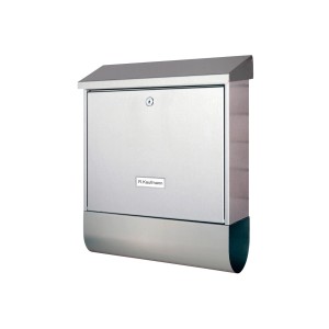 Burg Wächter Inoxstar 4730 Briefkasten aus Edelstahl mit Zeitungsfach.