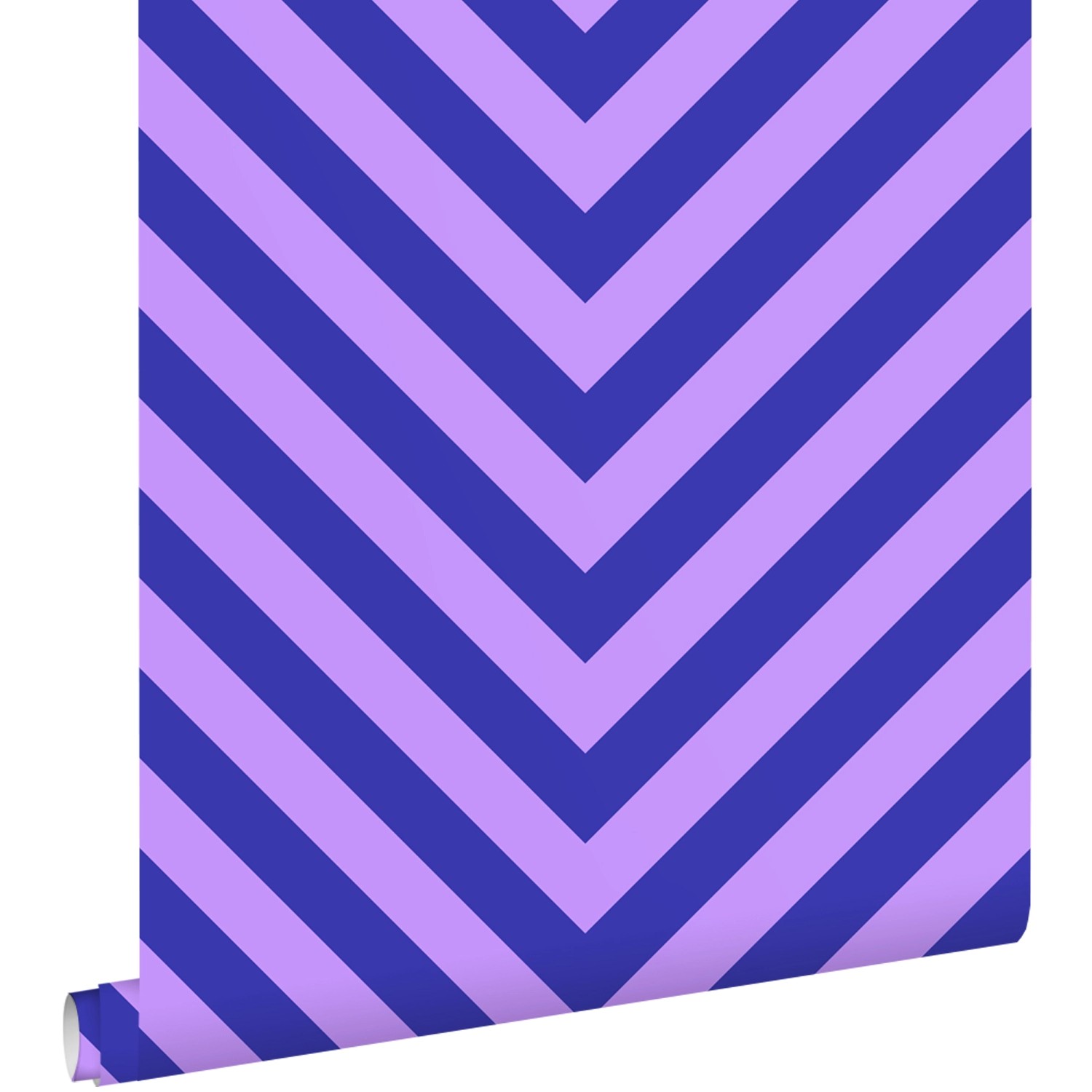 ESTAhome Tapete Zickzackmuster Lila und Blau 50 x 900 cm günstig online kaufen