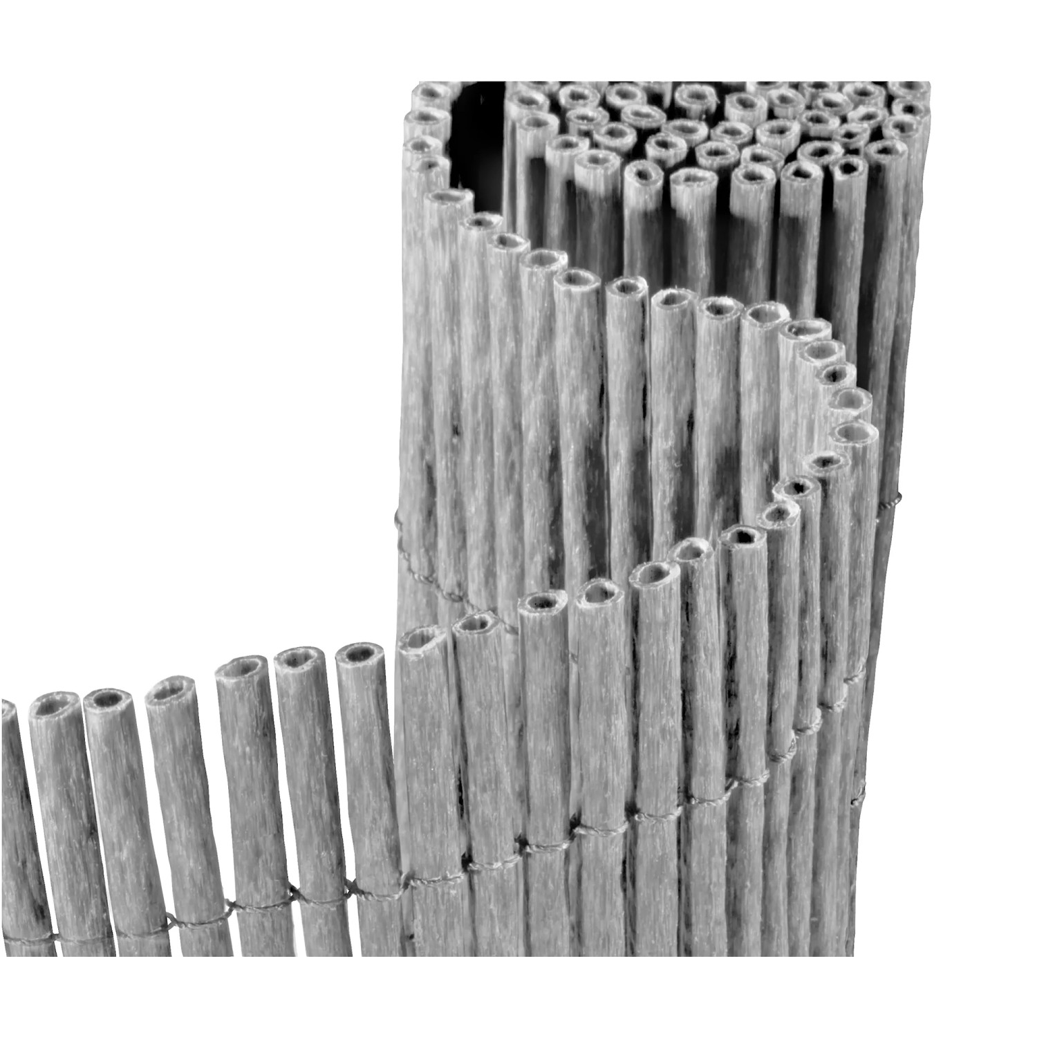Floraworld Sichtschutz Premium Plus Beton, 180x300cm, gerollt. Sichtschutzmatte für Balkon & Garten.