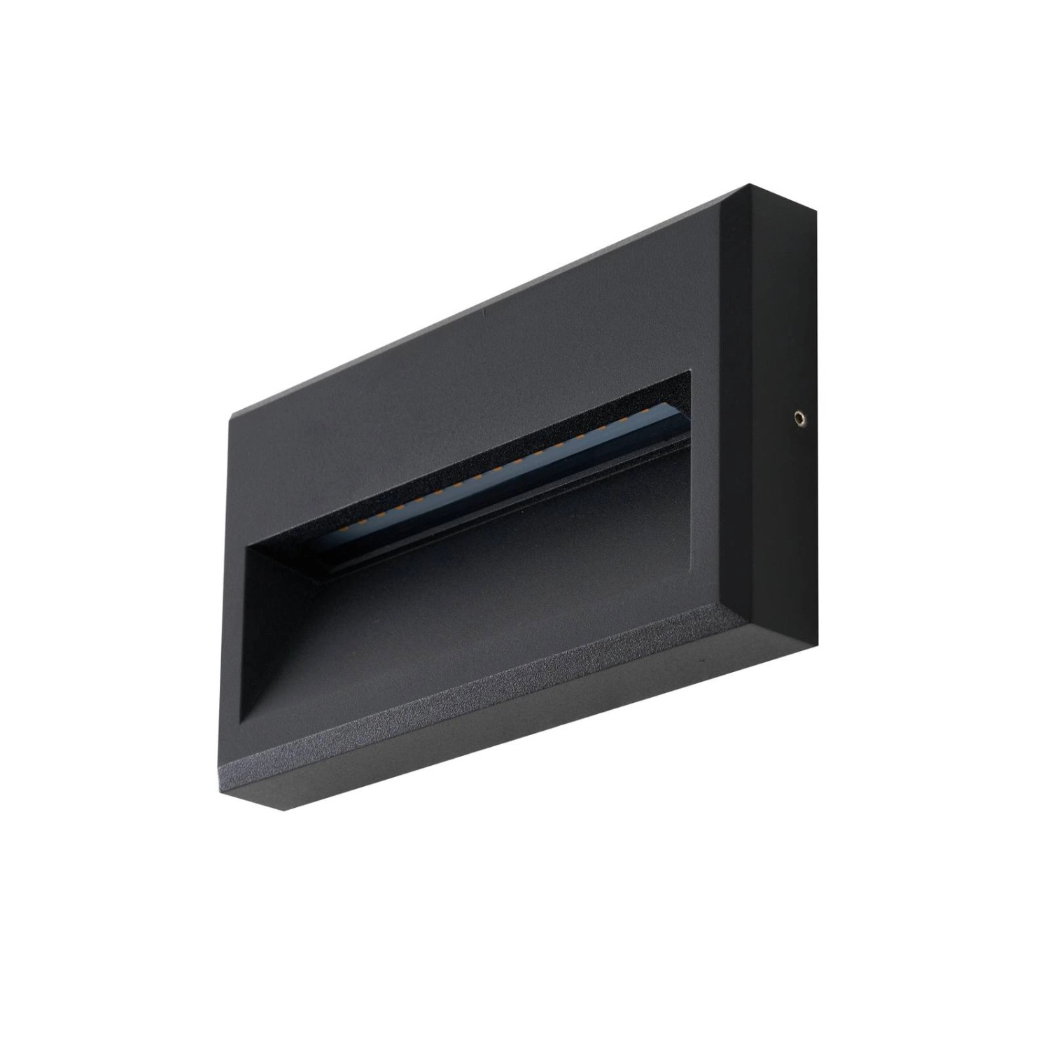 Lucande LED Wandleuchte Außen Weno 10020311 Modern in Schwarz aus Aluminium