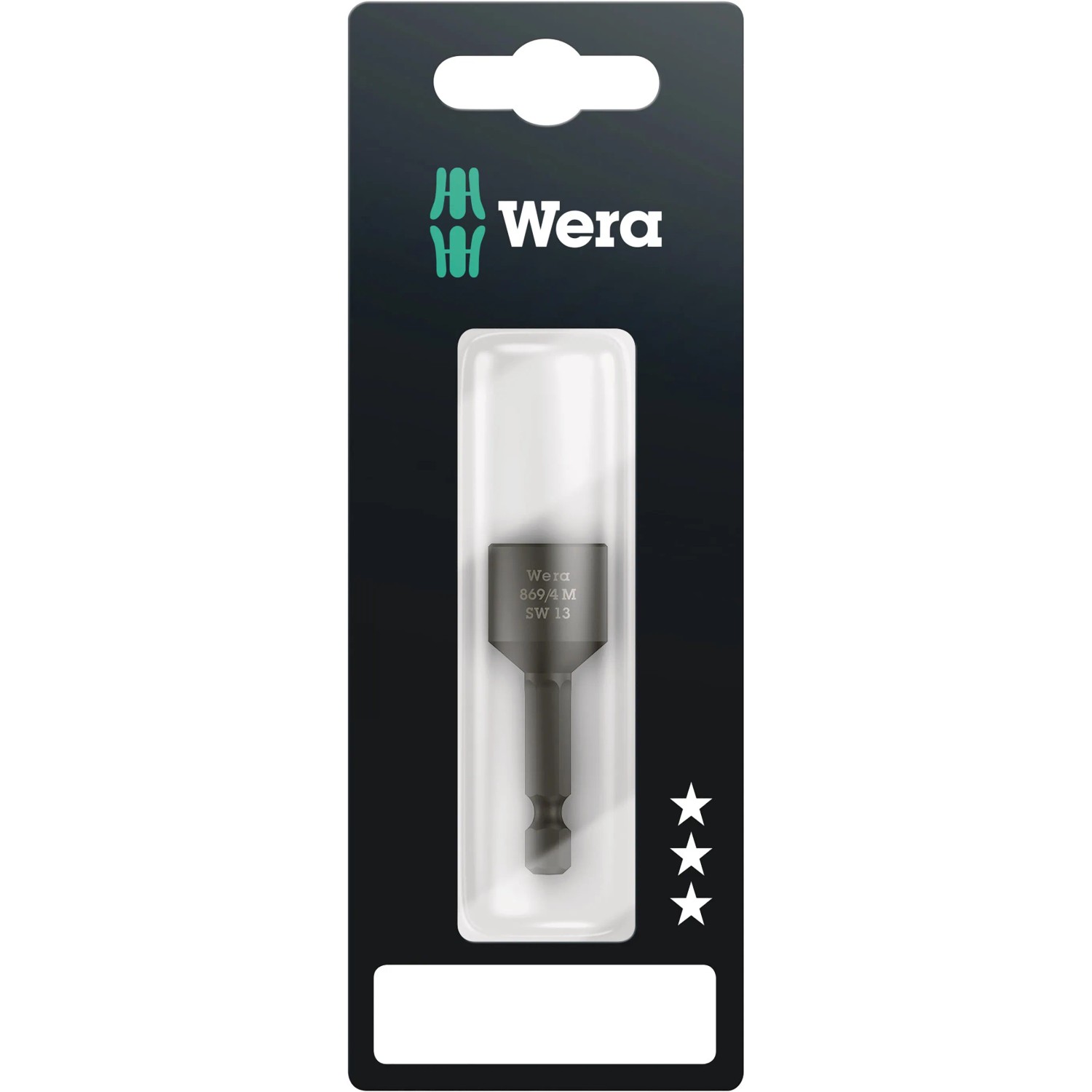 Wera Steckschlüsseleinsatz 13 mm Antrieb und 6,3 mm (1/4 Zoll) Abtrieb