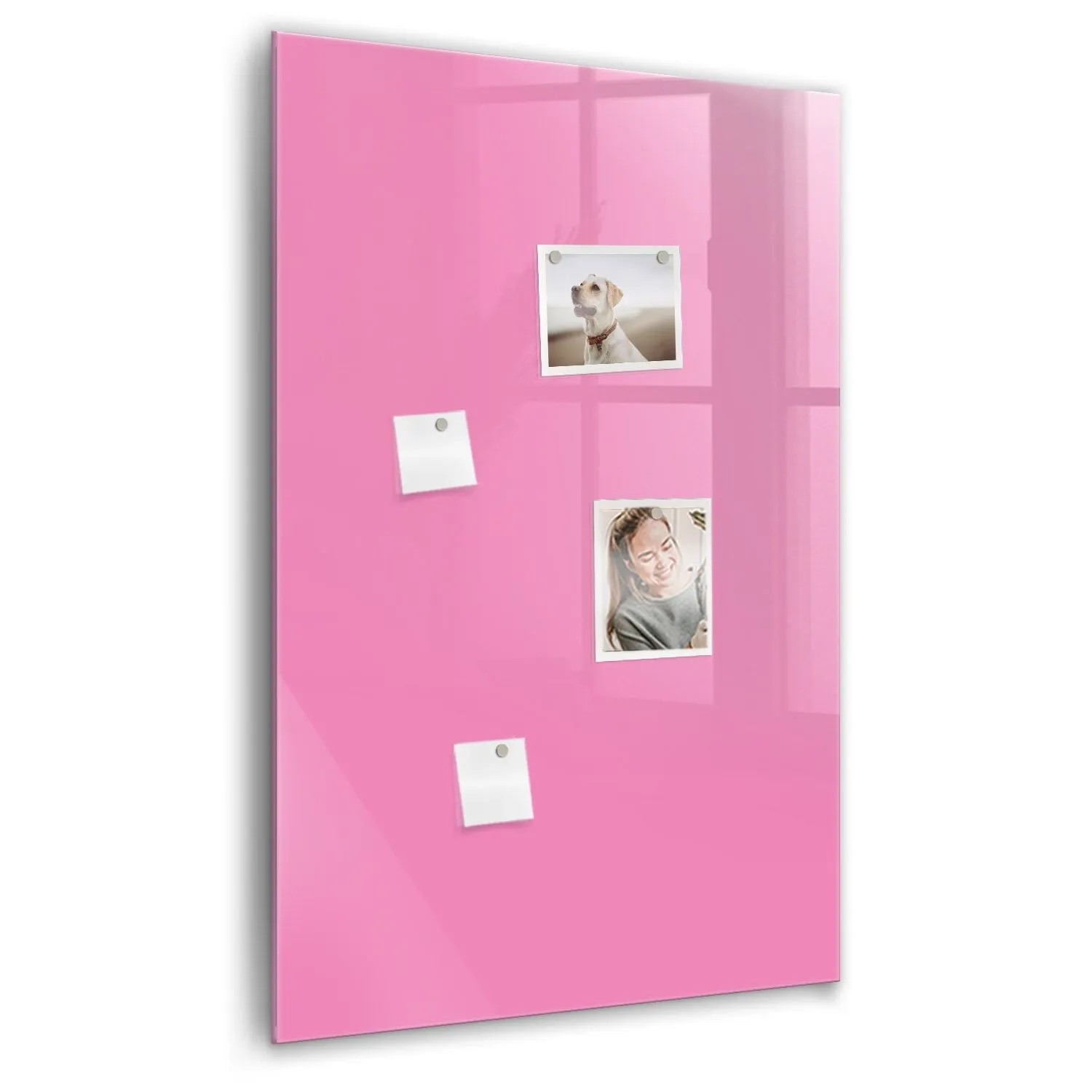 Tulup Glasmagnettafel Rosa Farbe 60x90 cm Glastafel Magnetisch Beschreibbar günstig online kaufen