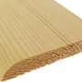 Sockelleiste aus Fichte, 70 mm hoch, 2400 mm lang. Holzleiste für den Bodenabschluss.