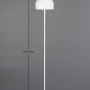 Weiße Reality LED-Stehleuchte Jeff, dimmbar, Ø 25 cm, für gemütliches Licht.