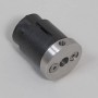 Adapter mit Endkappe aus V2A Edelstahl für 40 mm Handlauf.