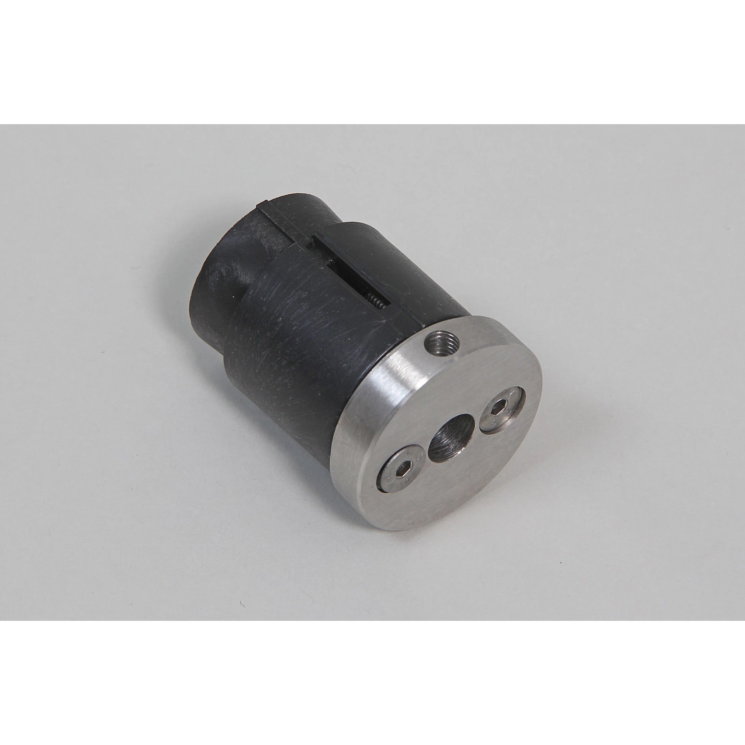 Adapter mit Endkappe aus V2A Edelstahl für 40 mm Handlauf.