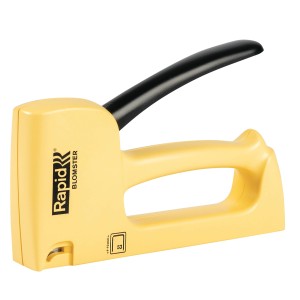 Gelber Rapid Handtacker R53 Blomster für Feindrahtklammern Typ 53.