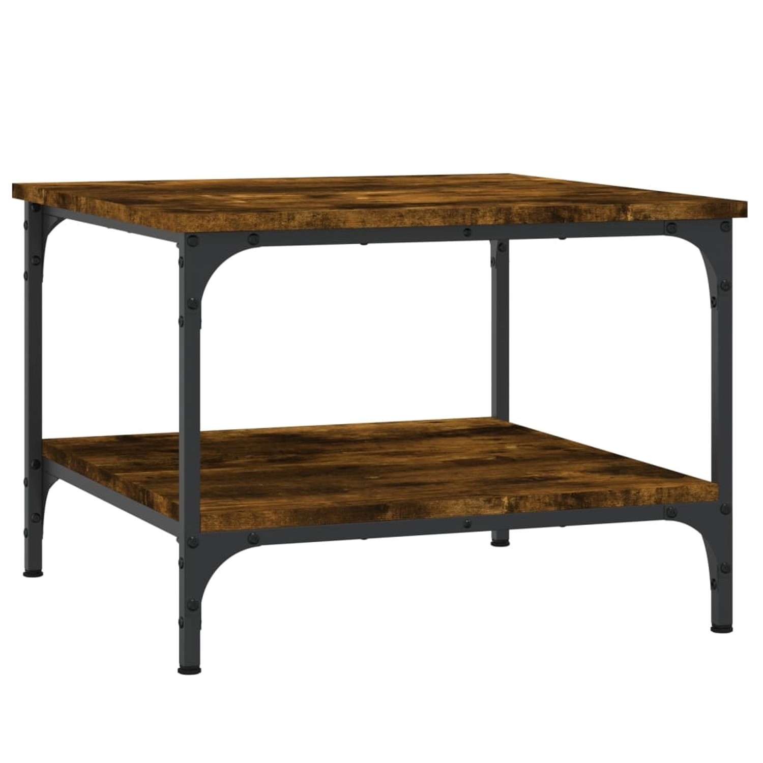 vidaXL Couchtisch Räuchereiche 55x55x40 cm Holzwerkstoff 832830