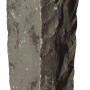 Schwarze Basalt Palisade, gestockte Oberfläche, 12x12x75 cm, zur Gartengestaltung.