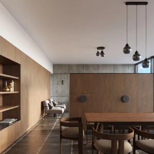 Moderne Sollux Lighting Hängeleuchte ALino 1 Schwarz mit getöntem Glasschirm über Esstisch.