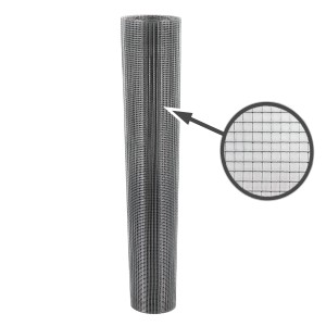 Aquagart Volierendraht Rolle, 70m x 1m, Maschenweite 6,3mm, verzinkter Draht für Zaunbau.