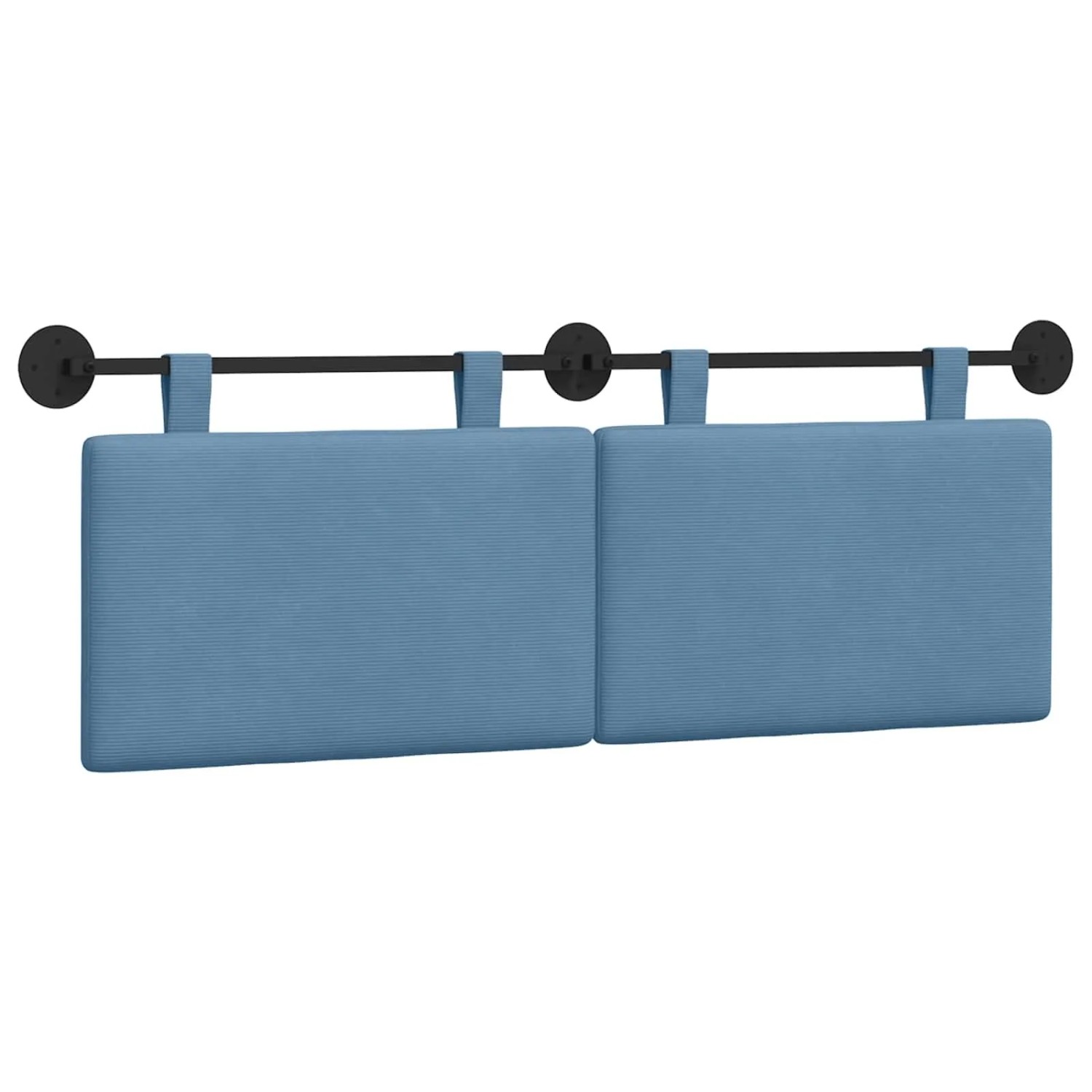 vidaXL Hängevorderseite Wandmontiert Blau 150 x 55 x 5 cm Cordstoff 42031810