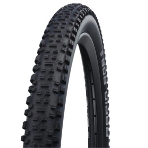 Schwarzer Schwalbe Rapid Rob Fahrradreifen 29 Zoll mit robustem XC-Profil für Mountainbikes.