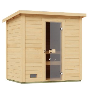 Weka Saunahaus Kaapi 2 ohne Ofen Natur