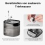 Fudajo Futter- Und Trinkautomat Schwarz Katze Hund 3L Futterspender Trinkbrunnen_6