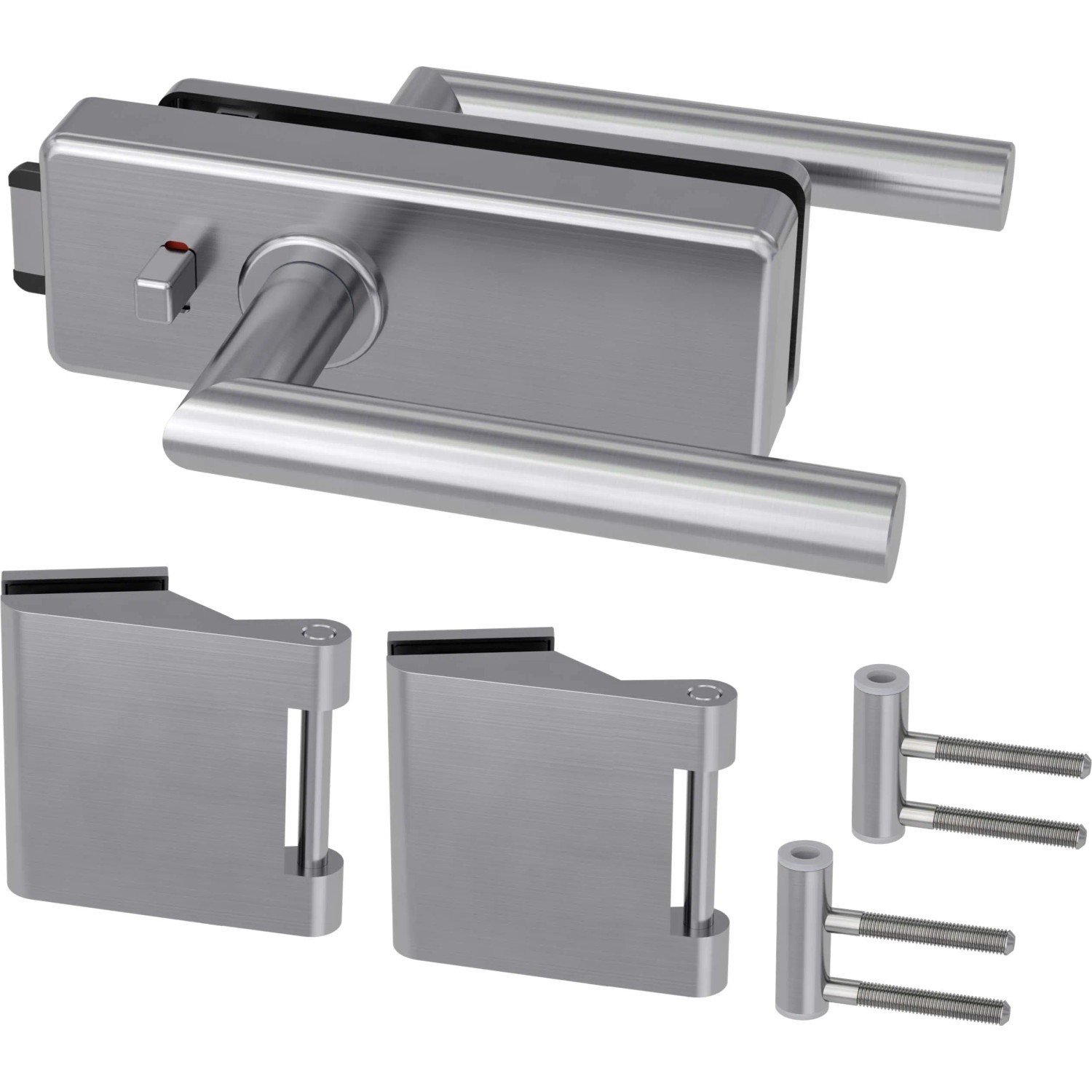 Novadoors Glasdrehtürbeschlag-Set Nova 61 Smart WC