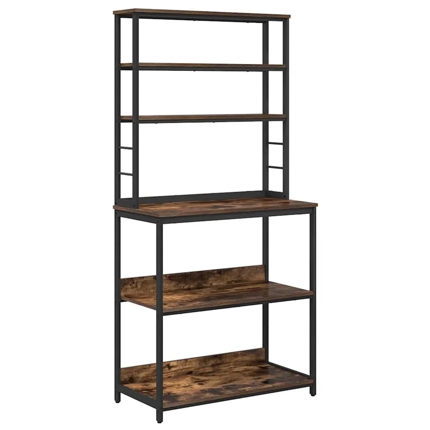 vidaXL Küchenregal Geräucherte Eiche 80 x 40 x 168 cm Holzwerkstoff 883888
