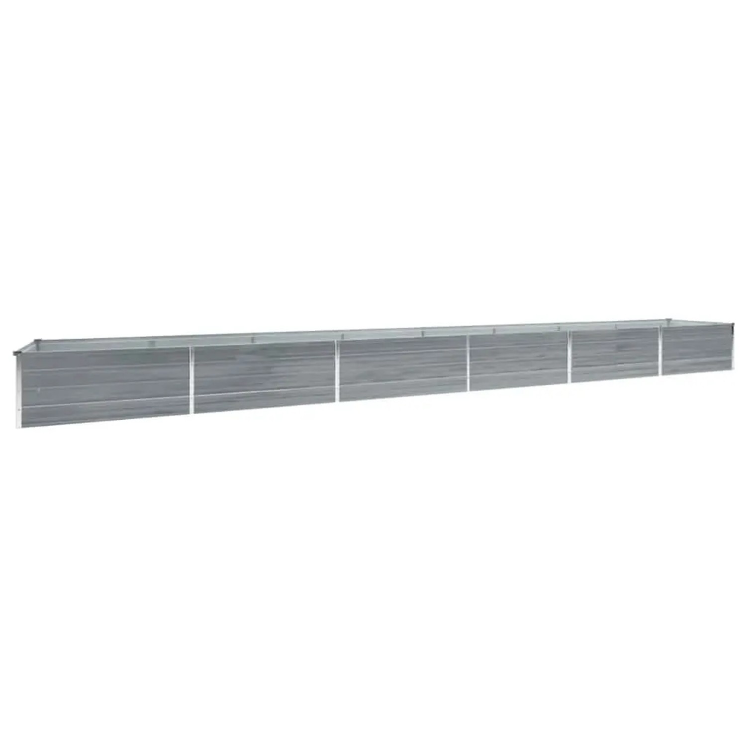 Furnicato Garten-hochbeet Verzinkter Stahl 600x80x45 Cm Grau
