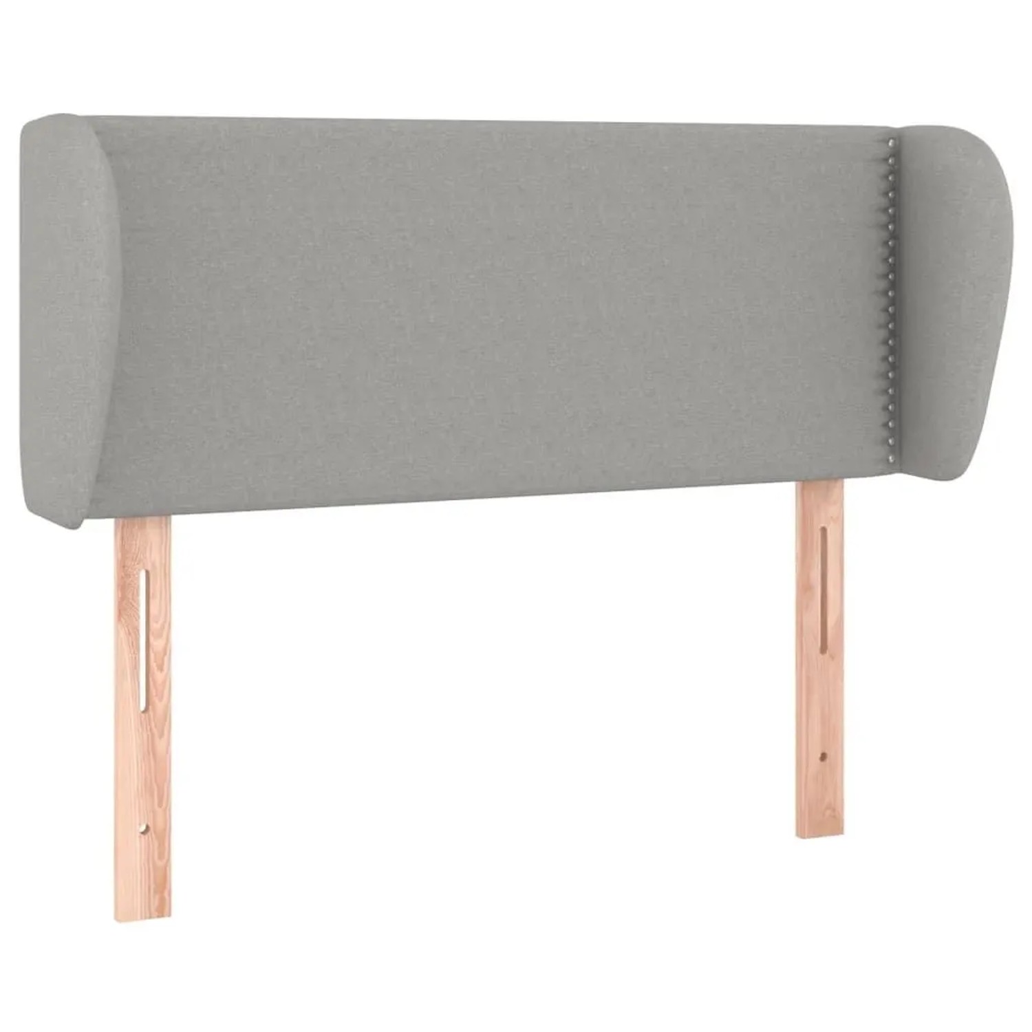 vidaXL Kopfteil mit Ohren Hellgrau 93x23x78/88 cm Stoff 3116986