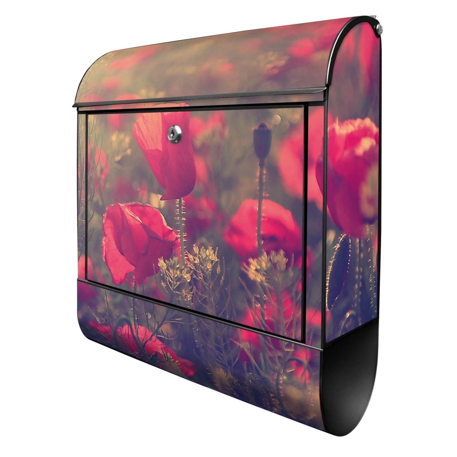 Banjado Design Briefkasten Schwarz Pulverbeschichtet 39x47x14cm 2 Schlüssel günstig online kaufen